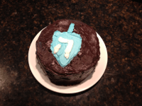 Dreidle Cake
